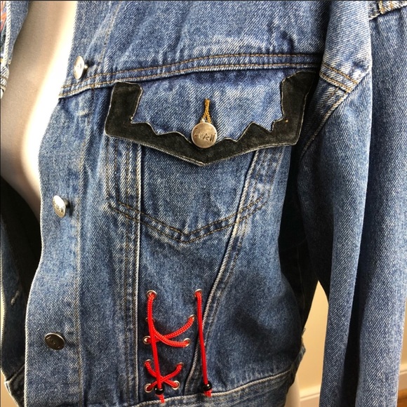 Vintage Zana Di Embellished Denim Jacket - Picture 6 of 8